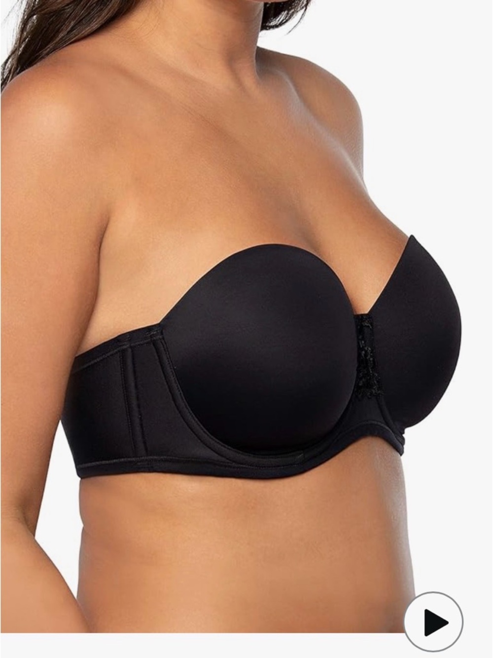 Vanity Fair Bra 74380 Strapless Convertible Molded Cup Underwire Size 38G (DDDD)